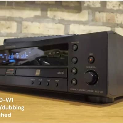 SONY RCD-W1 CD Recorder/dubbing w/remote fully functional refurbished image 1