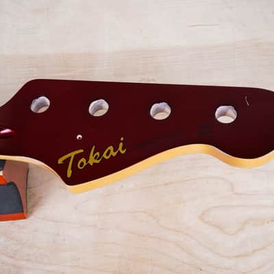 Tokai Jazz Sound AJB90 Bass Neck 2015 Old Candy Apple Red OCR Matching Headstock Rosewood Fretboard Made in Japan MIJ image 2