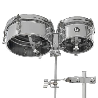 Latin Percussion LP 6 - 8" Mini Timbales Snares Mount Steel Chrome (LP845-K) image 3