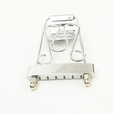 Fency Trapeze Tailpiece For Hollow body Archtop Jazz Guitar ,Chrome image 6