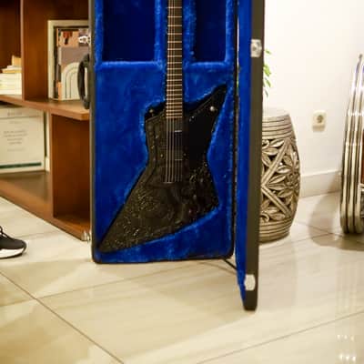 Tartarians Guitar Hand Carved Series - Explorer Model | "Hands Of Kraken X Rupes Nigra Ancient Map" | Equipped W/Fishman Fluence Single Width combined with Veyz Sustainer & Seymour Duncan AHB-1 | image 2