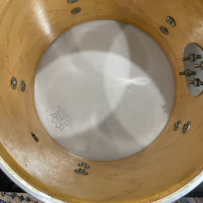 Ludwig 6x10" Chrome Over Wood Concert Tom - Blue & Olive Badge image 4