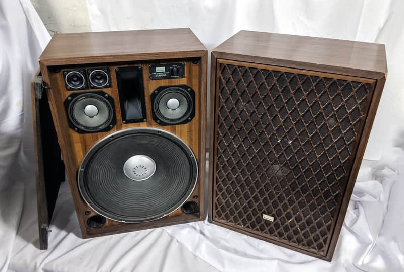 Vintage Pair of Sansui SP-X8000 4 Way 6 Speaker System - 70s Japan
