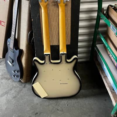 Danelectro Doubleneck 12-String and 6-String 1998 - 2004 - Black Burst image 2