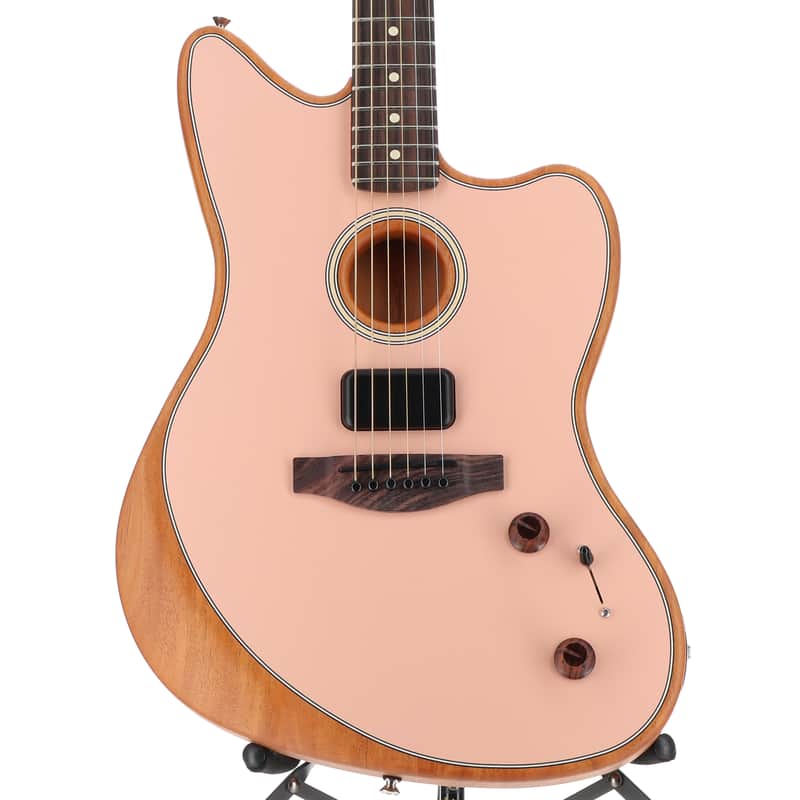 Fender Acoustasonic Player Jazzmaster, Rosewood Fingerboard, Shell Pink (S9) (17447)