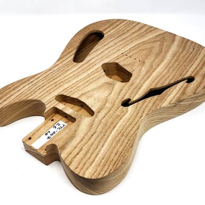 Brio 1 piece Roasted Swamp Ash Body T-style Thinline - Unfinished 3.2lb image 5