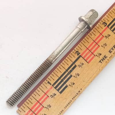 Leedy/Ludwig 2 5/8" 12-24 Nickel Tension T-Rod Snare/Tom Drum Vintage40s Stepped image 2