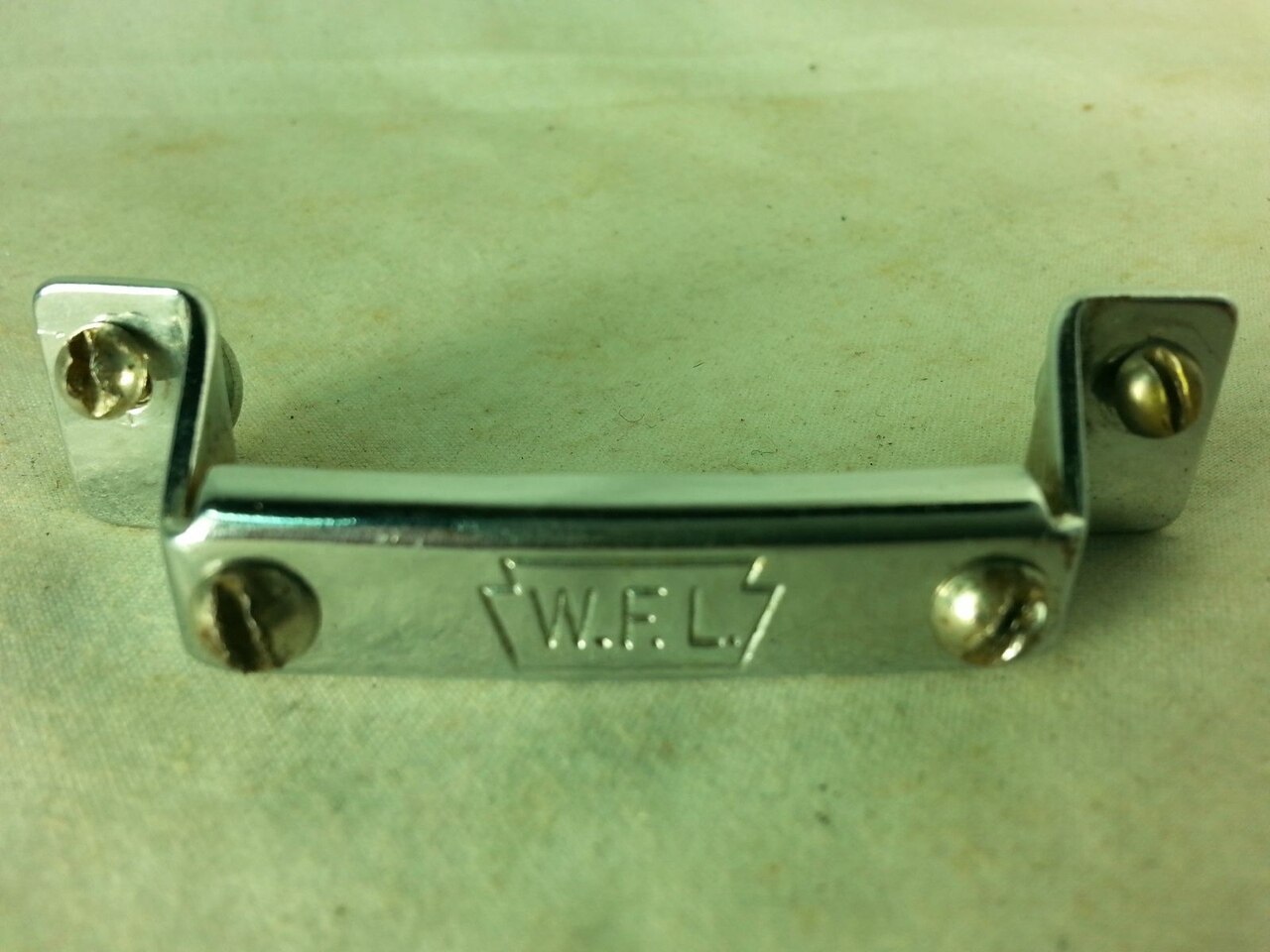 Ludwig WFL Super/Supra Butt Plate Snare Drum Hardware Chrome 2 1/4"Vintage 50s* — main photograph