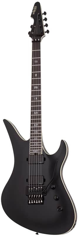 Schecter Avenger FR SLS Elite Evil Twin Satin Black image 1