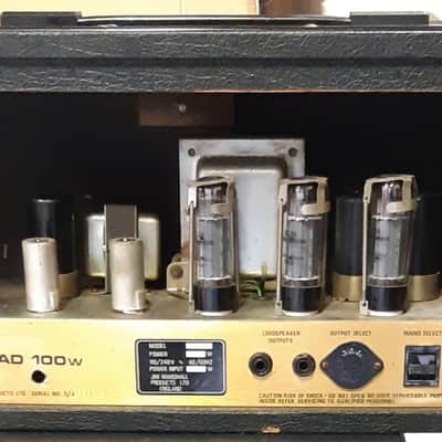 Marshall JCM 800 Lead Series Model 1959 100-Watt Head 1983 UK EL34 240 volt image 6