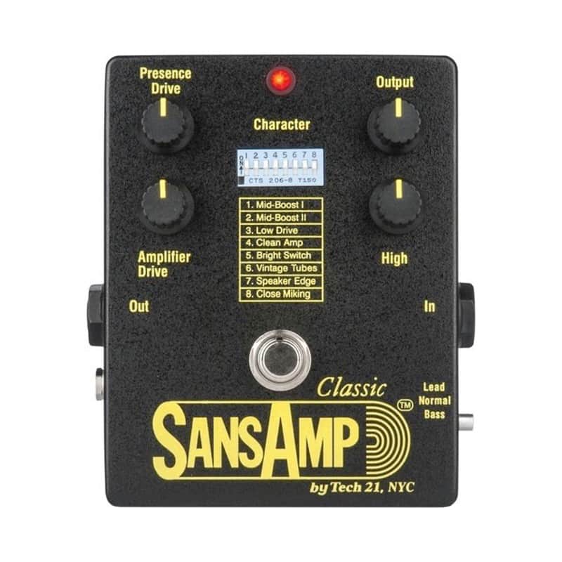 Tech 21 SansAmp Classic Guitar Preamp DI Pedal image 1