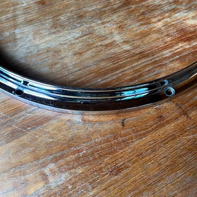 Ludwig No. 4160 16" Twin Channel Die-Cast 8-Lug Hoop 1980 - 1983 - Chrome image 9