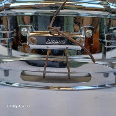 Ludwig Supraphonic 5x14" Snare Drum Vintage 70s Blue/Olive#1224386 10Lug Chicago image 6