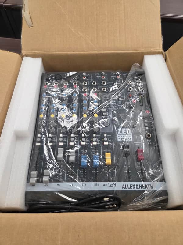Allen & Heath ZED60-10FX Small Format Live Mixer with Stereo Interace image 1