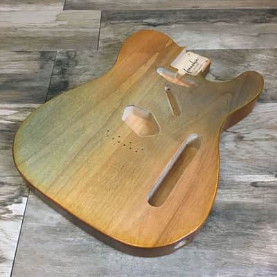 Made to Order - FRANCHIN Mars guitar body WESTERN Aged Colored Natural finish Premium Selected Basswood Poplar Telecaster-Tele-T-Style Made in Italy image 4