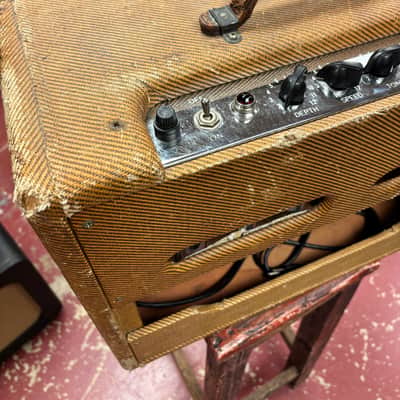 1955 Fender Tremolux 5E9 Narrow Panel Tweed image 11