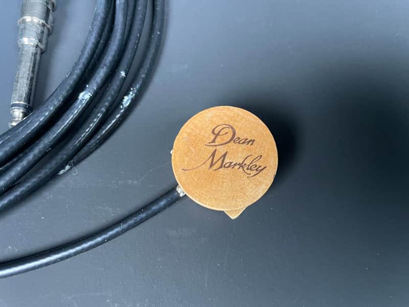 Vintage Dean Markley Artist Model Acoustical Transducer Quick-Mount Pickup USA w/ Case image 1