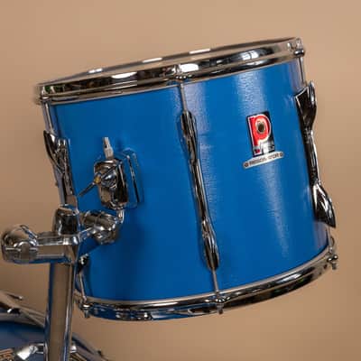 1980s Premier Resonator Blue Drum Set image 15