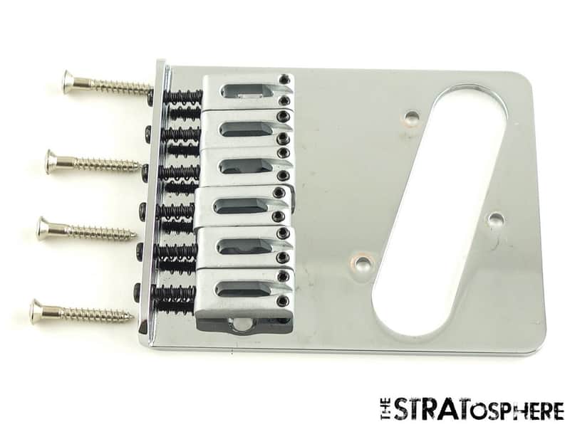 Fender Player II Modified Telecaster Tele BRIDGE Block 6 Saddles, Modern, Parts image 1