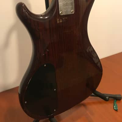Westone Genesis bass guitar w/ case 1987 Burgundy Ash image 6