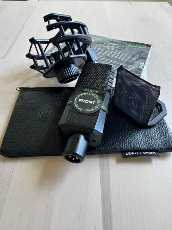 Lewitt LCT-540-SUBZERO Large Diaphragm Condenser Microphone 2010s - Black In Original Box w Pop Filter etc Excellent Condition image 1