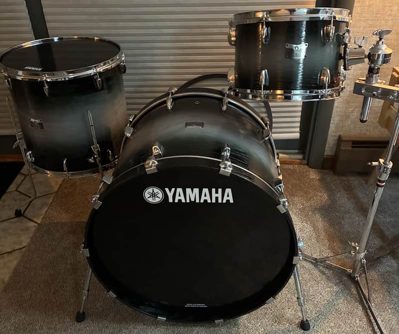 Yamaha Rock Tour Drum Kit 22/12/16 Textured Smoke Sunburst | Reverb