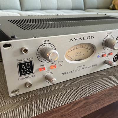Avalon AD2022 Dual Channel Microphone Preamp 2000s - Silver image 2