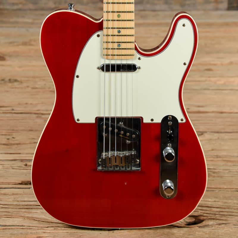 Fender American Deluxe Telecaster Crimson Red Transparent 2000 image 1