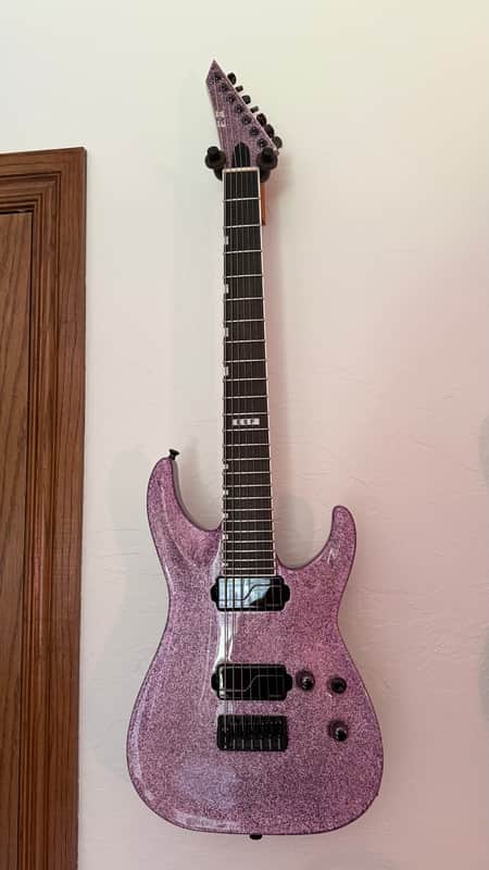 ESP E-II Horizon NT-7B Hipshot 2019 - Present - Purple Sparkle image 1