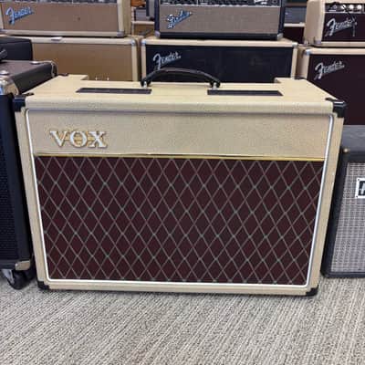 Vox AC15C1-TN Limited Edition Custom 2-Channel 15-Watt 1x12" Guitar Combo 2016 - Cream Bronco image 1