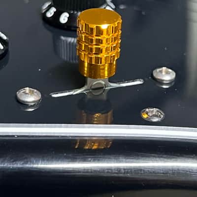 Kinnatone GOLD Bruno Grenade knurled Aluminum 3 or 5 way Blade style Switch Tip. For Strat or Tele image 3