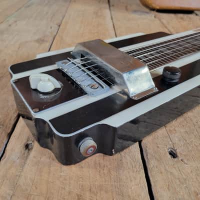 National New Yorker Lap Steel 1938 Early Pre War Version Original Case - Black and White image 9