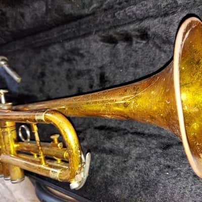 King Cleveland 600 Bb Trumpet, USA, Brass with Case, Good playing condition image 10