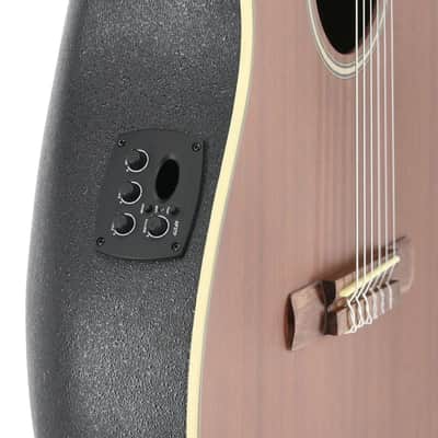 Ovation AB24CM-4S Applause Mid-Depth Cutaway Lyrachord Body Nato Neck Nylon 6-String Classical Acoustic-Electric Guitar image 6