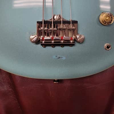 Preowned Epiphone Jack Casady Bass- Faded Pelham Blue image 6