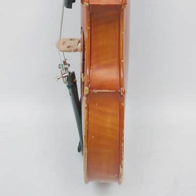 Mueller 1/2 Size Violin for Parts / Repair with Case & Bow image 10