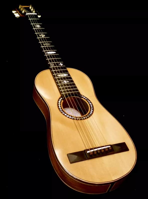 Blueberry Handmade Acoustic Travel Guitar image 1