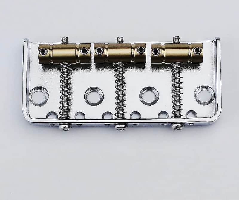 Fixed Hardtail Telecaster Tele Style Guitar Bridge with Brass Saddles image 1
