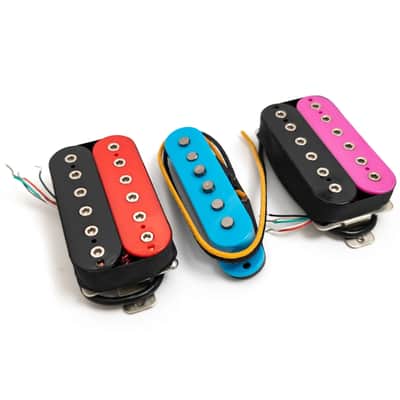 HSH Alnico 5 Guitar Humbucker and Single Coil Pickups Set image 3