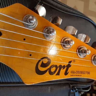 Cort Strat Copy SSS Tremolo 2003 Relic'd Dark Burst w/Bag by Guitars For Vets image 10