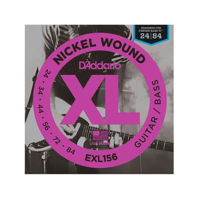 EXL156 Nickel Wound Fender Bass VI 24-84 D'Addario image 1