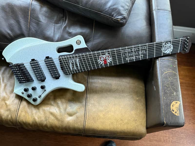FM Guitars Orquídea “Majora’s Mask” 9 String 2025 - Sparkle frost image 1