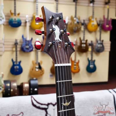 Paul Reed Smith PRS Private Stock #11315 Custom 24 Flame Maple Top Madagascar Rosewood Fingerboard Blood Red Glow 7.80 lbs image 7