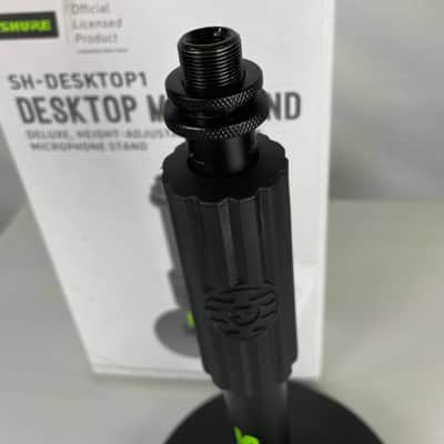 Shure by Gator SH-DESKTOP1 Round Base Desktop Microphone Stand, Black image 3