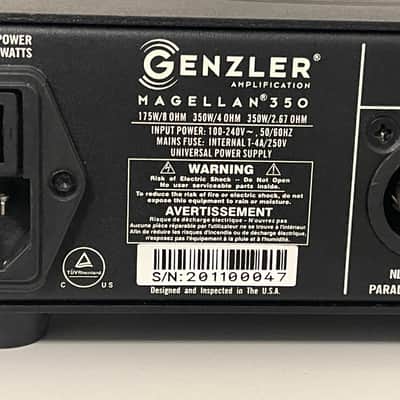 Genzler Amplification MG-350 Magellan 350 Compact 350-Watt Bass Amp Head 2020s - Black image 3