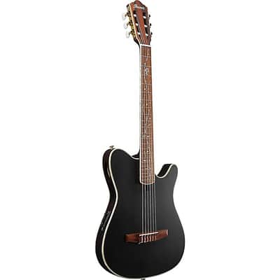 Ibanez TOD10NTKF Tim Henson Signature Nylon Acoustic-Electric Guitar - Transparent Black Flat image 4