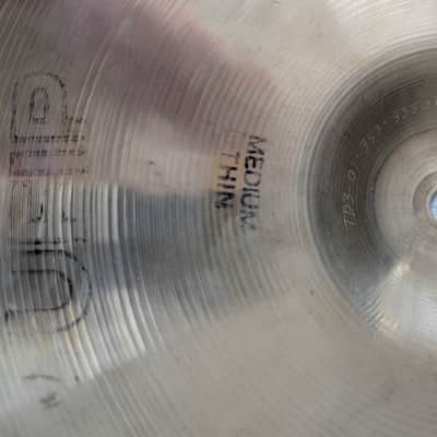 UFIP 18 in. Bravo Crash Medium Thin Cymbal 1980’s Video image 5