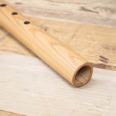 Hawk Native American Style Meditation Flute with Bear totem in E Minor image 5