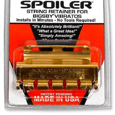 Vibramate String Spoiler Accessory For Bigsby - 24K Gold over Stainless - EZ String Changes! image 2