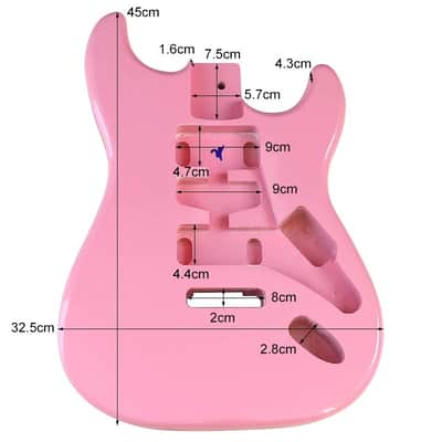 Electric Guitar Body Poplar Wood Electric Guitar Barrel Replacement For DIY Electric Guitar,More Color Optional,price include the import duty for US buyer image 19